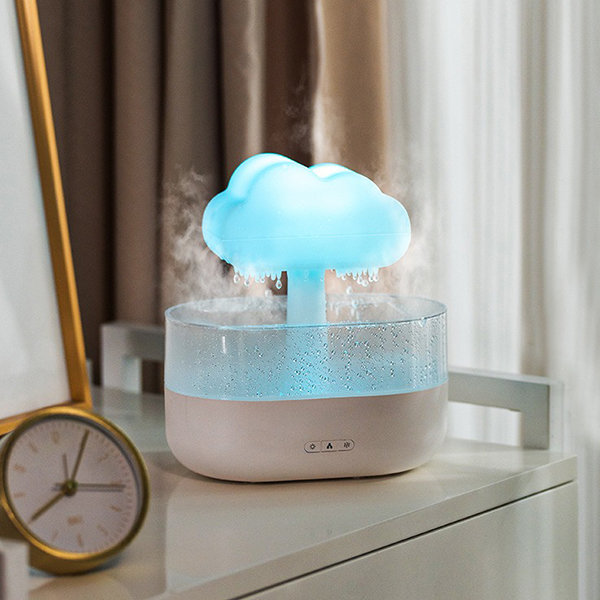 UFO Rain Cloud Humidifier Water Drip, Essential Oil Diffuser