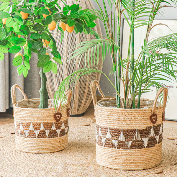 Nordic Style Weave Plant Baskets - Simplistic Yet Elegant Design