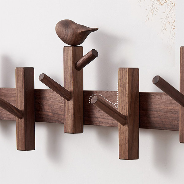 Birdie Wood Hook - A Whimsical and Rustic Charm - ApolloBox