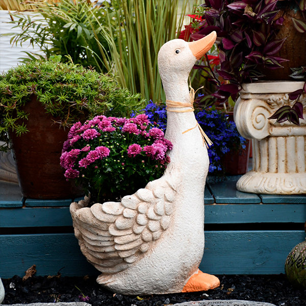 Cute Duck Flower Pot - Decor - Resin - 3 Sizes - ApolloBox