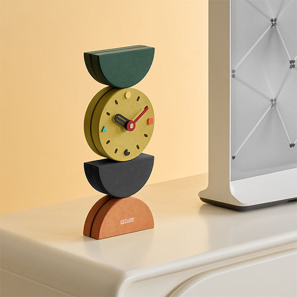 Home Luxury Creative Desk Clock - Geometric Design - Eco-Friendly Material  from Apollo Box