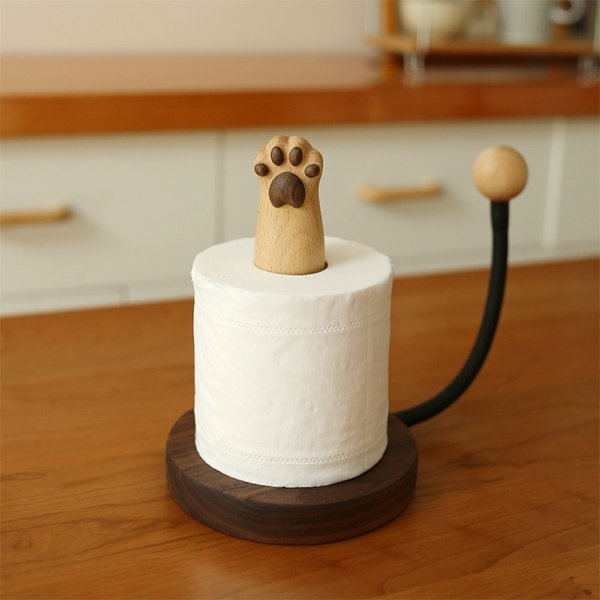 Cat Kitchen Paper Towel Holder - Whimsical Home Accessory - ApolloBox