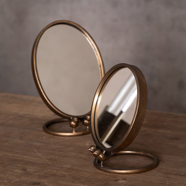 Elegant Bird Vanity Mirror - Luxe Vintage Design - Crystal-Clear Reflection  - ApolloBox