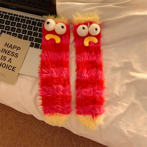 Cute Monster Fuzzy Socks, Soft Socks, Warm Socks, Cute Socks, Cozy Socks -   Canada