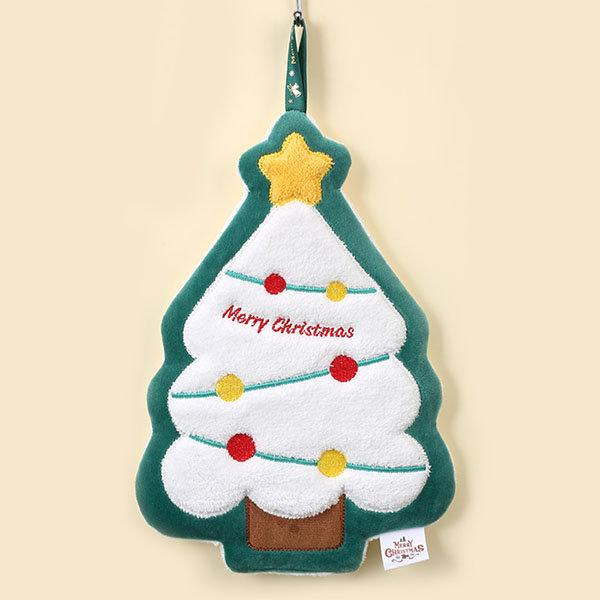 Christmas-Themed Hanging Hand Towel - Santa - Snowman - Convenient Hanging  Loops - ApolloBox