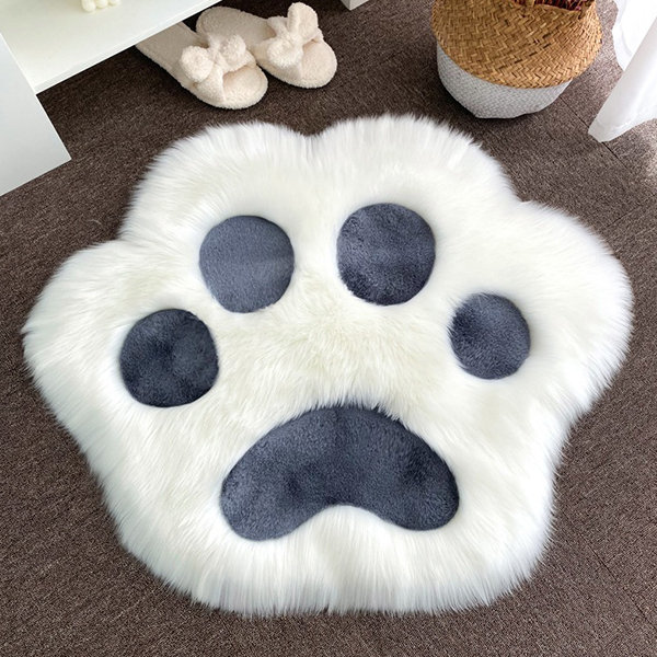 Cartoon Cat Paw Rug - Black - Pink - Purple - Gray - Step into a World of  Comfort - 1ST Missing Piece