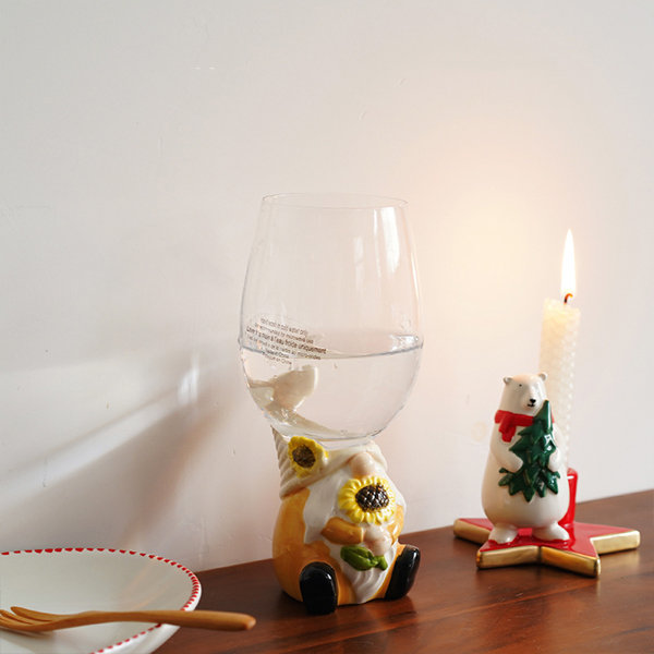Christmas Themed Wine Glass - Cute Festive Patterns - Santa Claus from  Apollo Box