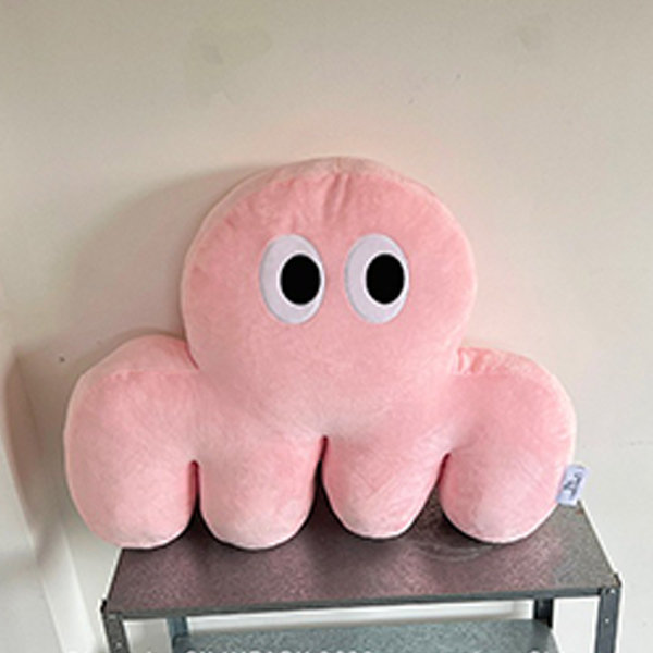 Cartoon Octopus Toy - Polyester - Green - Pink - Soft And Huggable