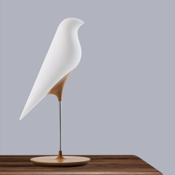 Petite Bird Wooden Ambient Lamp - Supports Wireless Charging - Bring Nature&apos;s Serenity Indoors