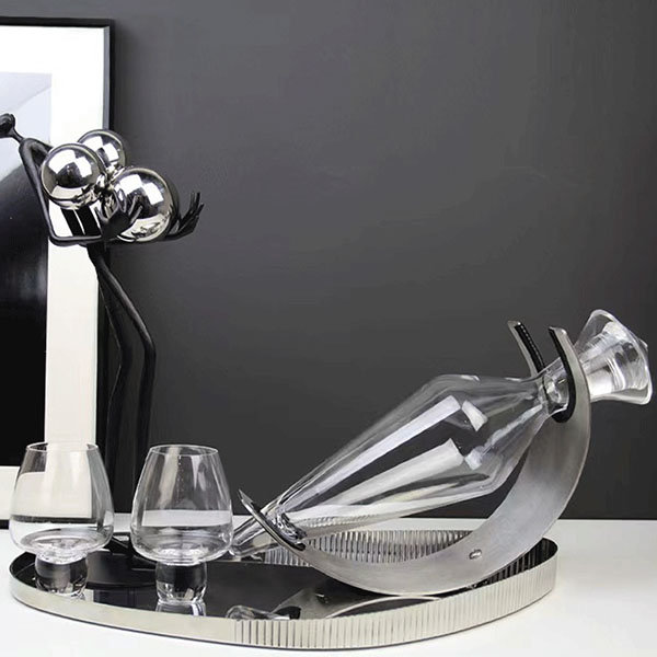 Black Wine Set, Wine Glass Decanter, Decanter Set