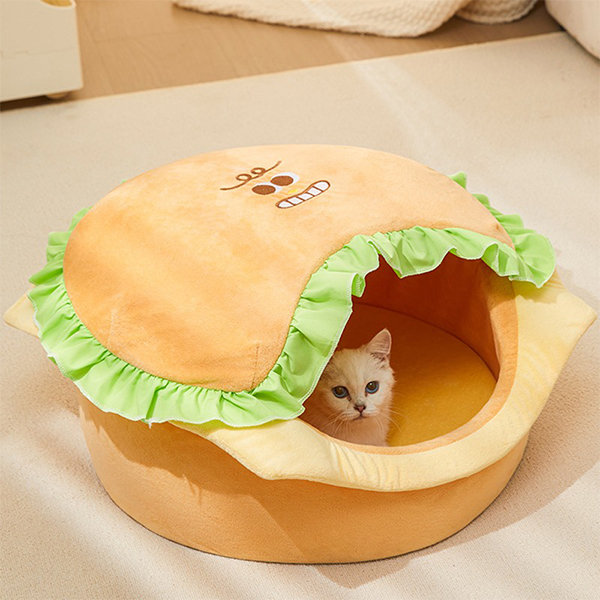 Hamburger clearance cat bed