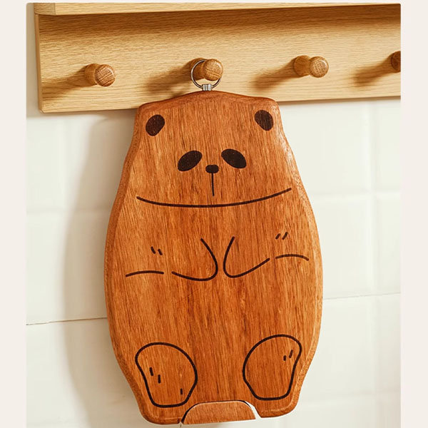 Bunny Cutting Board - Wood - Stainless Steel - 2 Sizes from Apollo Box