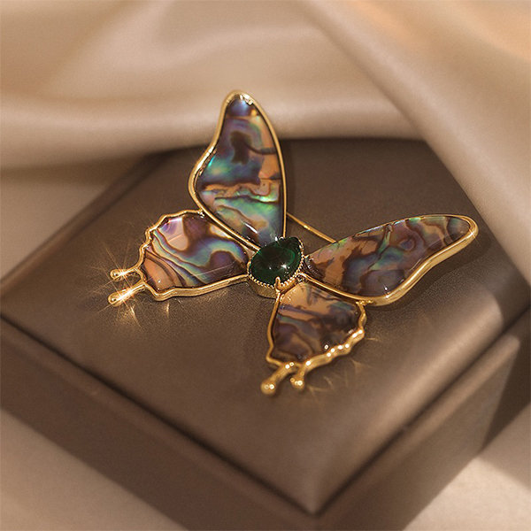  Blue Monarch Butterfly Crystal Pin Brooch: Clothing, Shoes &  Jewelry