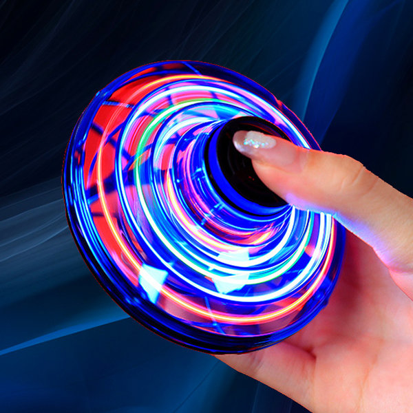 Flying Fidget Spinner With LED Lights - Fun And Easy To Control