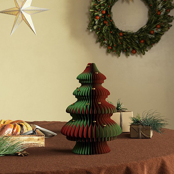 Christmas Tree Tabletop Ornament - Festive Tabletop Accent - ApolloBox