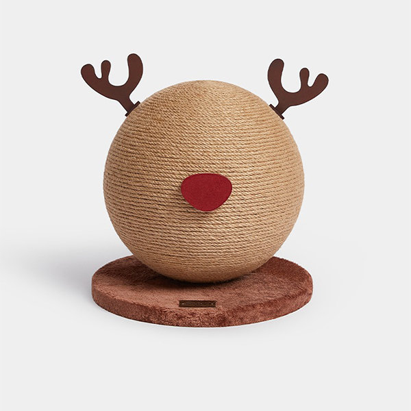 VETRESKA Reindeer Antler Cat Scratcher Ball Toy Engaging Pet Playtime ApolloBox