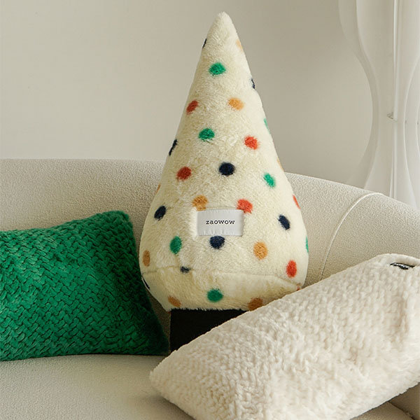 Christmas Shaped Throw Pillow - Polyester - Removable and Washable -  ApolloBox