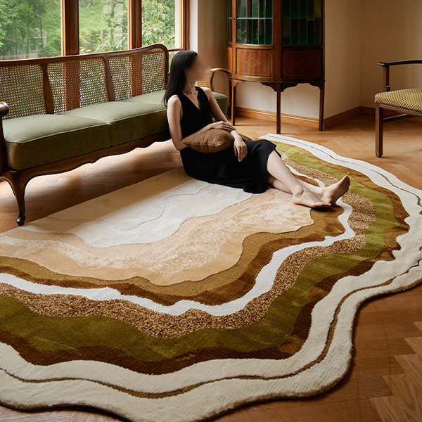 Handtufted Rug, Landscape Rug, Moss Rug, 3D Carpet, Forest Floor Tufted  Rug, Handmade Unique Area Rug