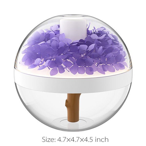 Blossom Humidifier Nightlight - Pink - Blue - Purple - Floral Hydration - Petal Glow