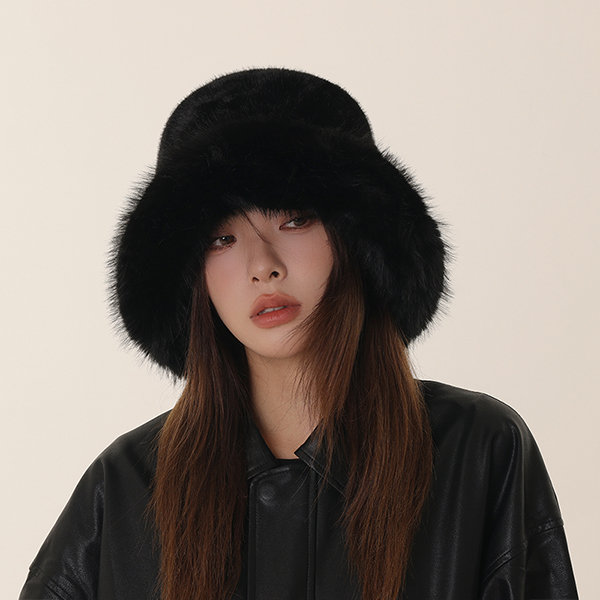 Fuzzy Bucket Hat Warm Winter Hat Fluffy Furry Plush Faux Hats Fishing Hat  Bucket Hats for Women 2024 Pilot Hat