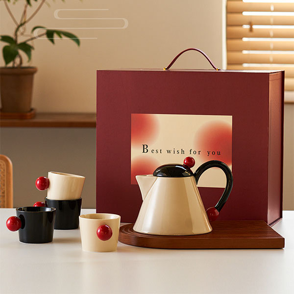 Ceramic Tea Brewing Pot Set - Elegant Ceramic Craftsmanship - Sophisticated  Brewing Ensemble from Apollo Box