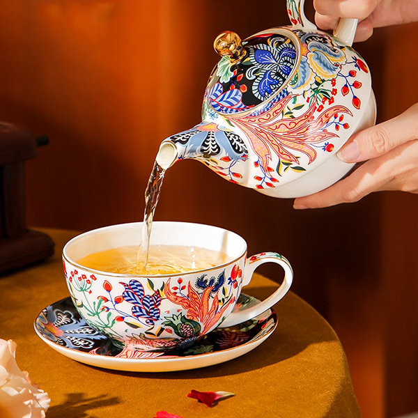 Vintage Embossed Flower Tea Set - Glass - 2 Styles Available from Apollo Box