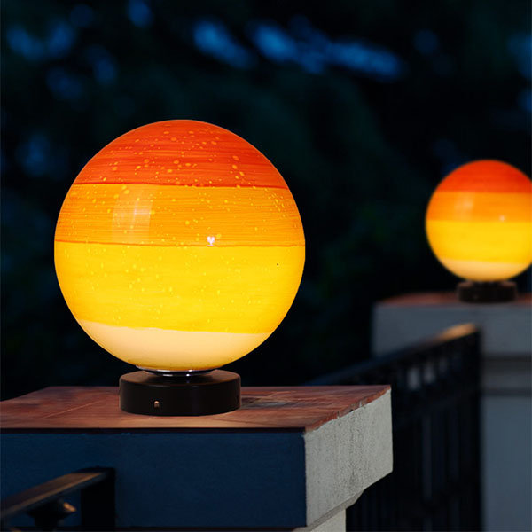 Outdoor Garden Lantern - Solar-Powered - Rattan Craftsmanship