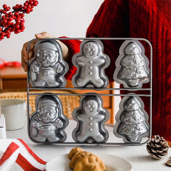 Christmas Madeleine Cake Baking Pan - Festive Shapes - Joyful