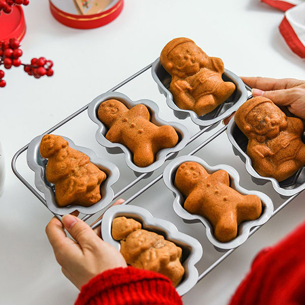 Christmas Madeleine Cake Baking Pan - Festive Shapes - Joyful Kitchenware  from Apollo Box