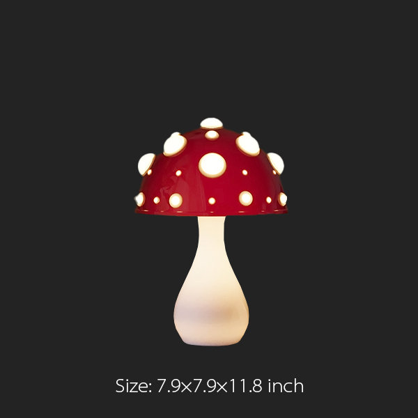 Mushroom Decor Table Lamp - Whimsical Illumination - Charming Ambience from  Apollo Box