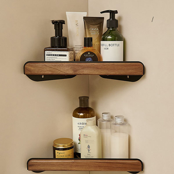 Minimalist bathroom shelf