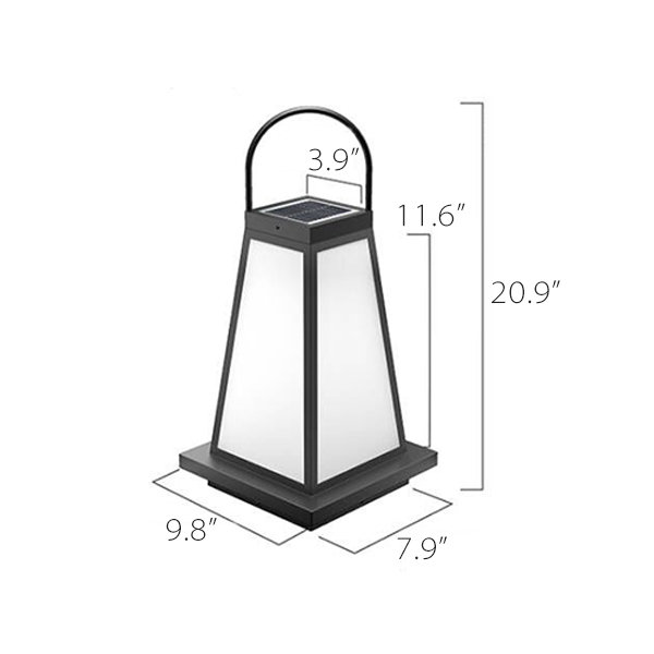 Solar-Powered Japanese Style Garden Lantern - Ambient Outdoor Lighting - Sustainable Design