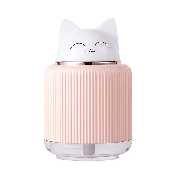 Adorable Kitty Humidifier - Night Light - Pink - White - 8-Hour