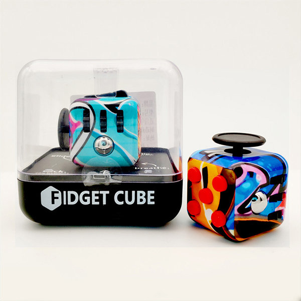 Galaxy Anti Stress Relax Fidget Cube Toy Relieves Stress Cube