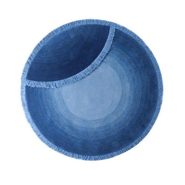 Sunbrella Half Circle Rug - French Blue