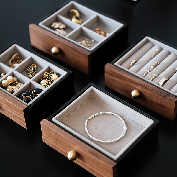 Multi-Layer Jewelry Storage Drawer Box - Wood - Vintage and Elegant Design  from Apollo Box