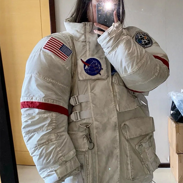 SPIRIT Orange Astronaut Jumpsuit -CHILD Large 12-14-NASA Suit & Hat*NEW*