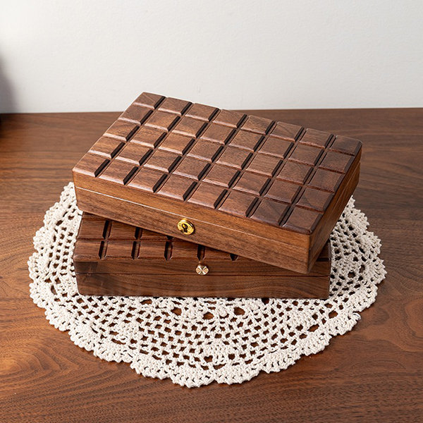 Book Inspired Jewelry Storage Box - Acrylic - Black Walnut Wood from Apollo  Box