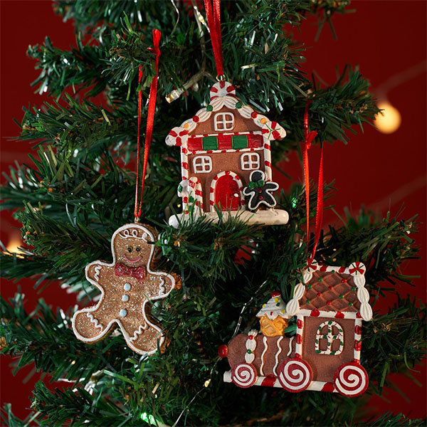 Gingerbread Man Pillow - PP Cotton - Bunny - Christmas Tree