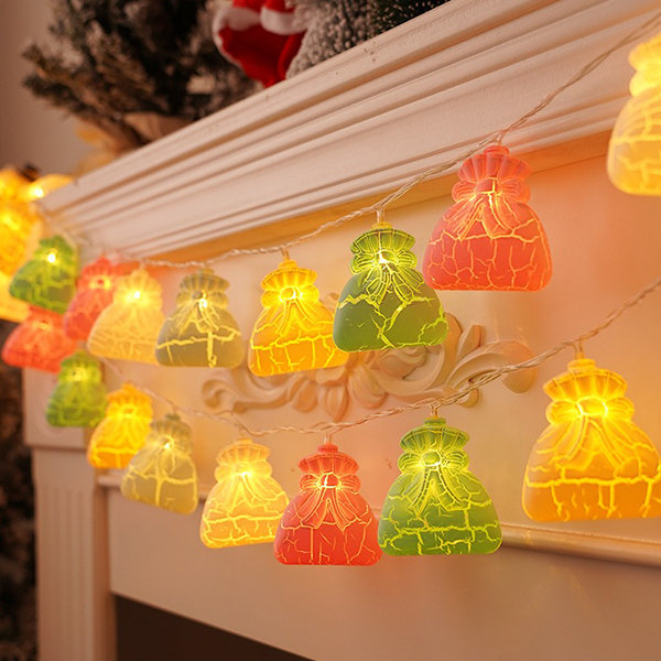 Christmas Crackle Colored String Lights - Festive Decor - Ambience -  ApolloBox