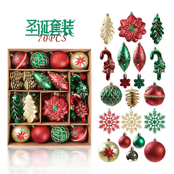 Festive Electroplated Christmas Ball Ornaments - Holiday Sparkle