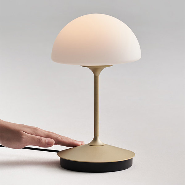 Modern Mushroom Glass Lamp - Ambient Glow - Sleek Design
