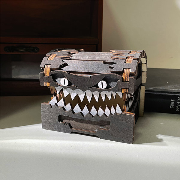 Beastly Keepsake The Monster Box - Wood - Imaginative Storage Solution