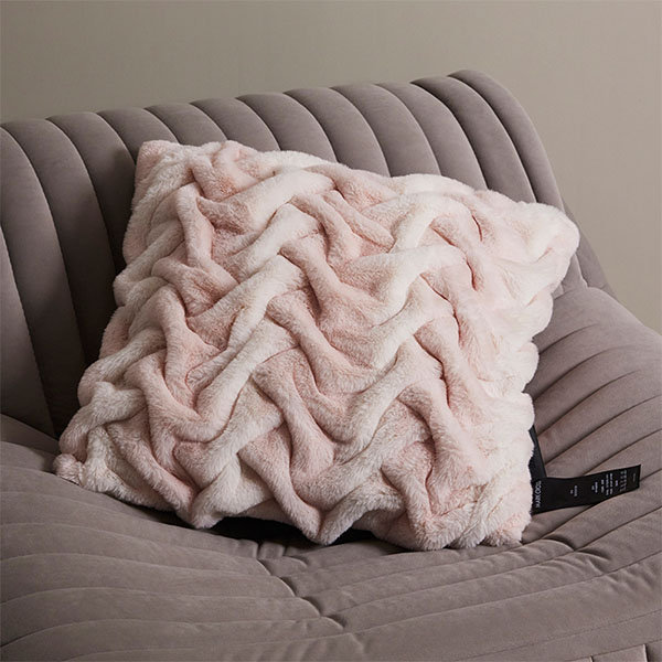 Faux Fur Blanket - Plush - White - Light Brown - 4 Colors - 2