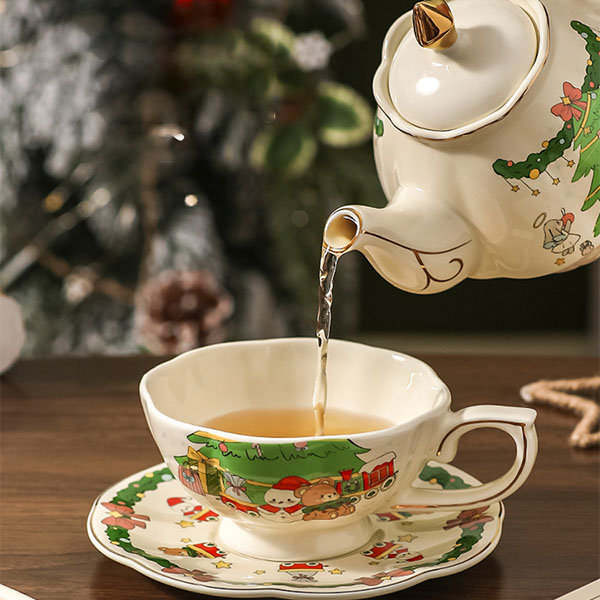 Christmas hotsell teapot set