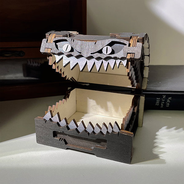 Beastly Keepsake The Monster Box - Wood - Imaginative Storage Solution
