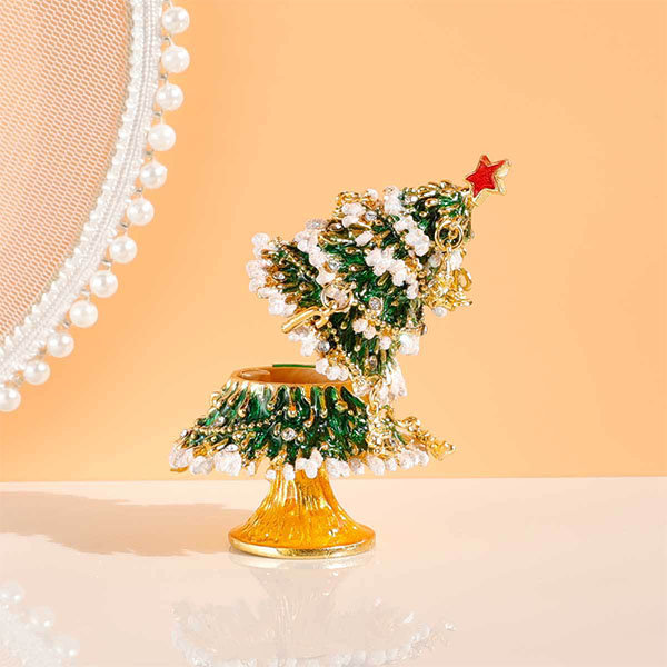 Festive Christmas Tree Jewelry Box - Sparkling Ornaments - Yuletide  Keepsake - ApolloBox