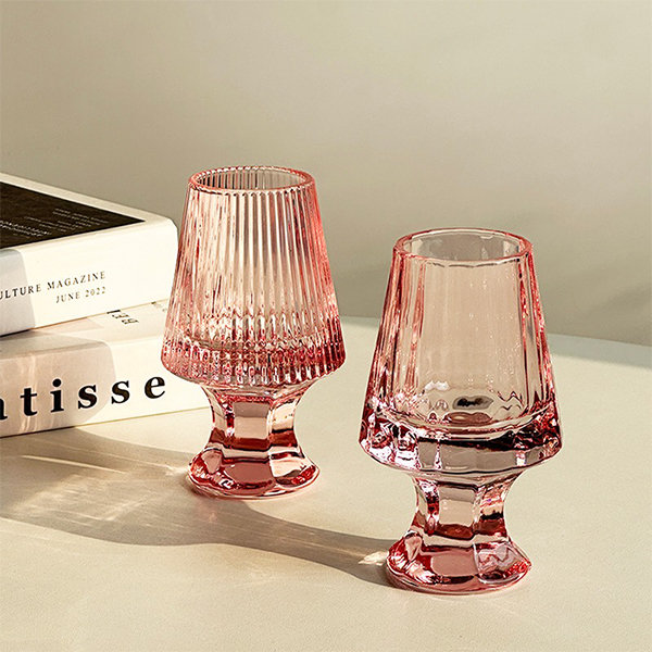 Pink-Turquoise Wine Glasses Set of 2  Elegant, Big (23.6 oz) Wine Gla –  Yalla