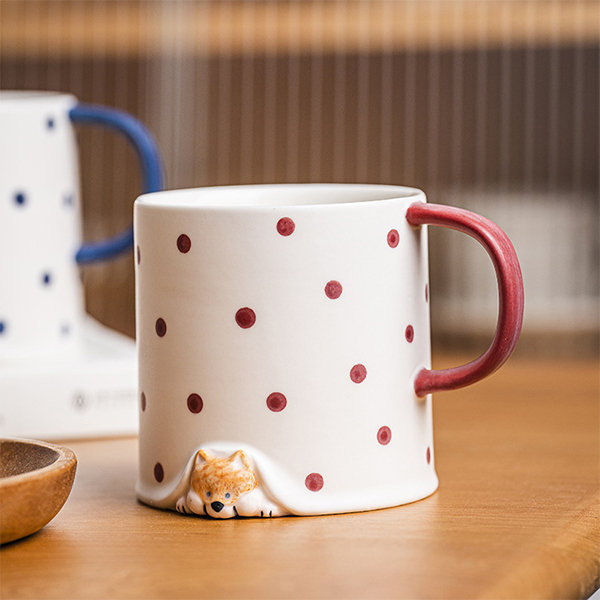 Pudding Dog Coffee Pot and Cup Set - Ceramic - Cartoon-inspired Design -  ApolloBox