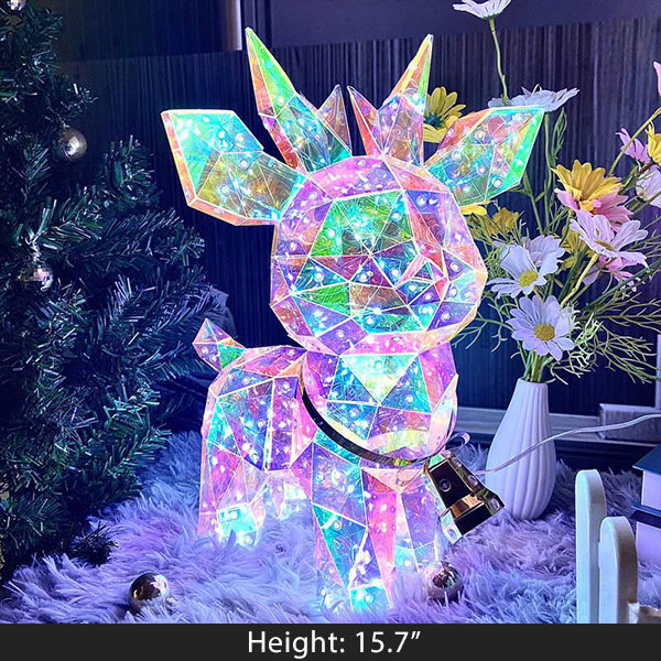 Magical Christmas Iridescent Decor - Enchanting Light Play - ApolloBox
